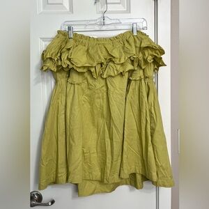 Free People Free-est Have A Thing For You Mini Dress in Palm Leaf NWT